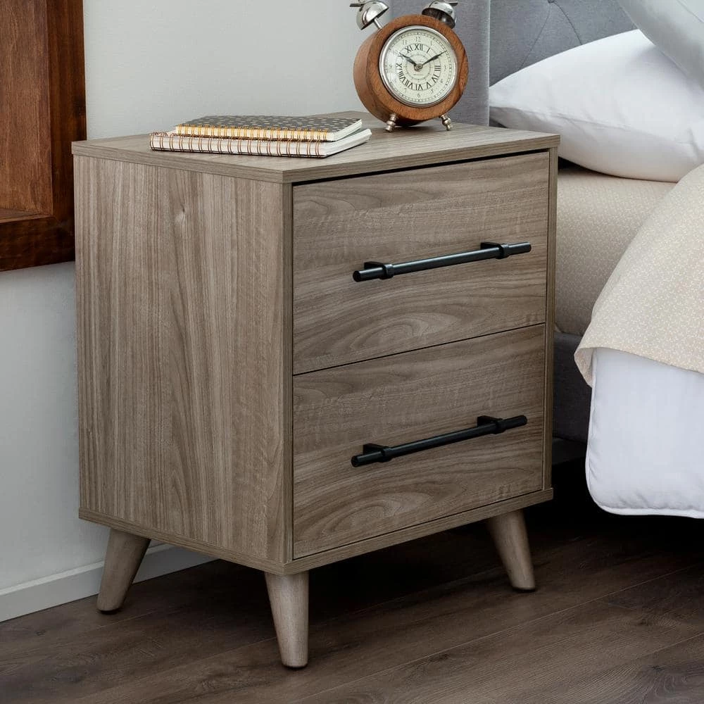 Emery 2-Drawer Wood Nightstand by Brookside 12 Emery 2-Drawer Wood Nightstand by Brookside - Image 10